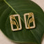 Leafy Affair Verdique Frame Stud Earrings