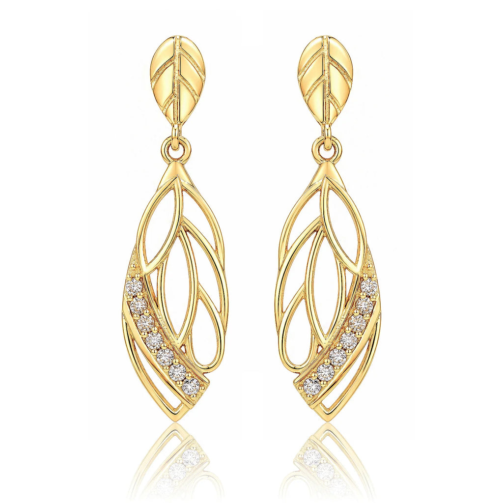 Leafy Affair Verdora Twist Dangle Earrings