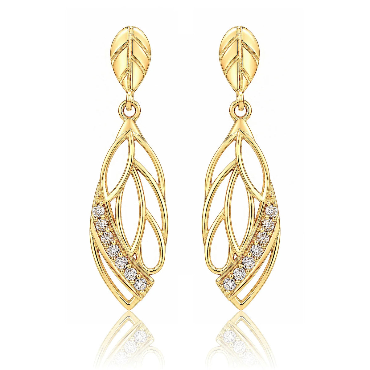 Leafy Affair Verdora Twist Dangle Earrings