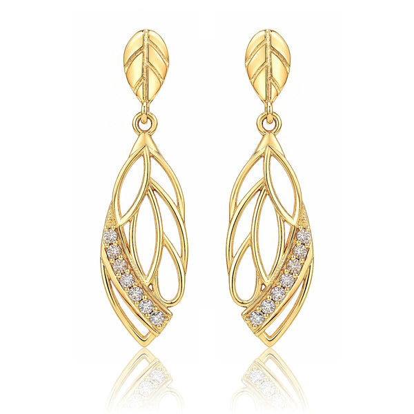 Leafy Affair Verdora Twist Dangle Earrings