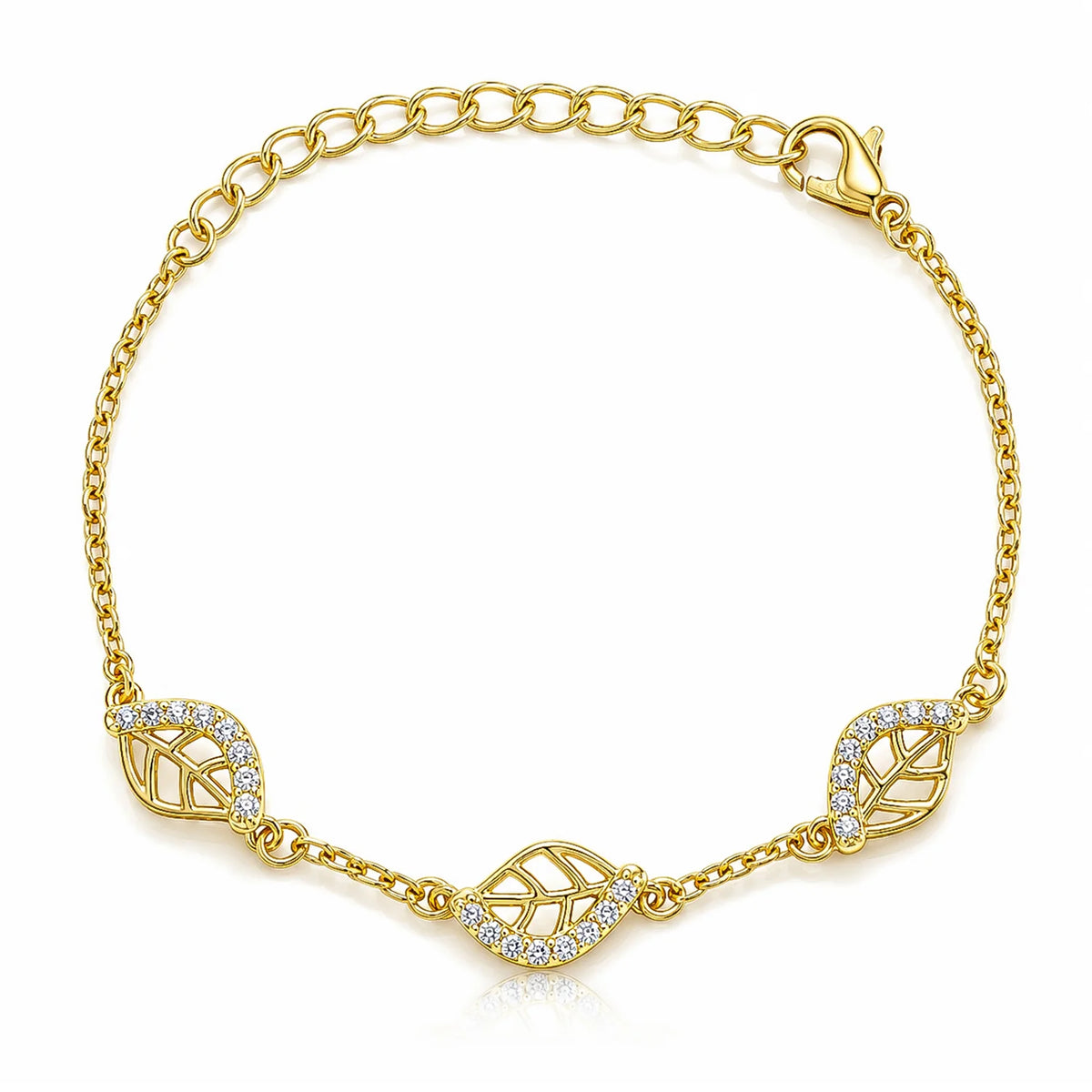 Leafy Affair Petal Cluster Link Bracelet