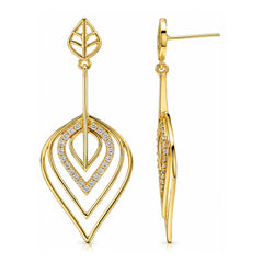 Leafy Affair Radiant Drift Drops Dangle Earrings