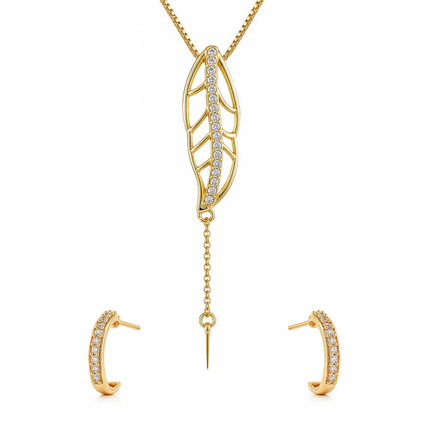 Leafy Affair Livora Form Y Pendant Set