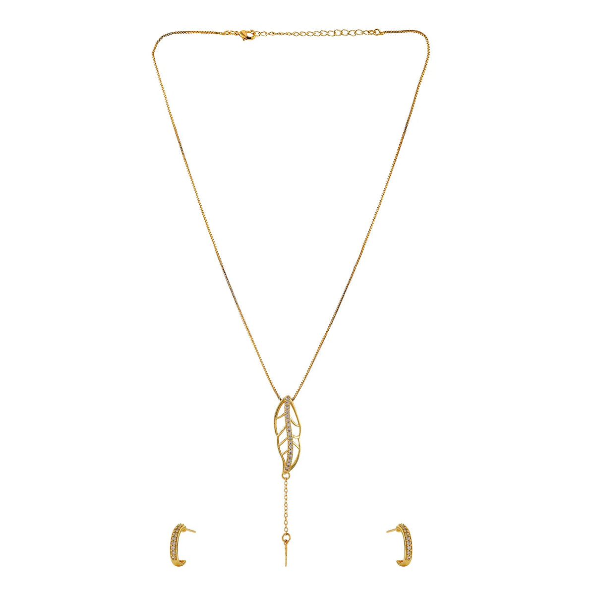 Leafy Affair Livora Form Y Pendant Set