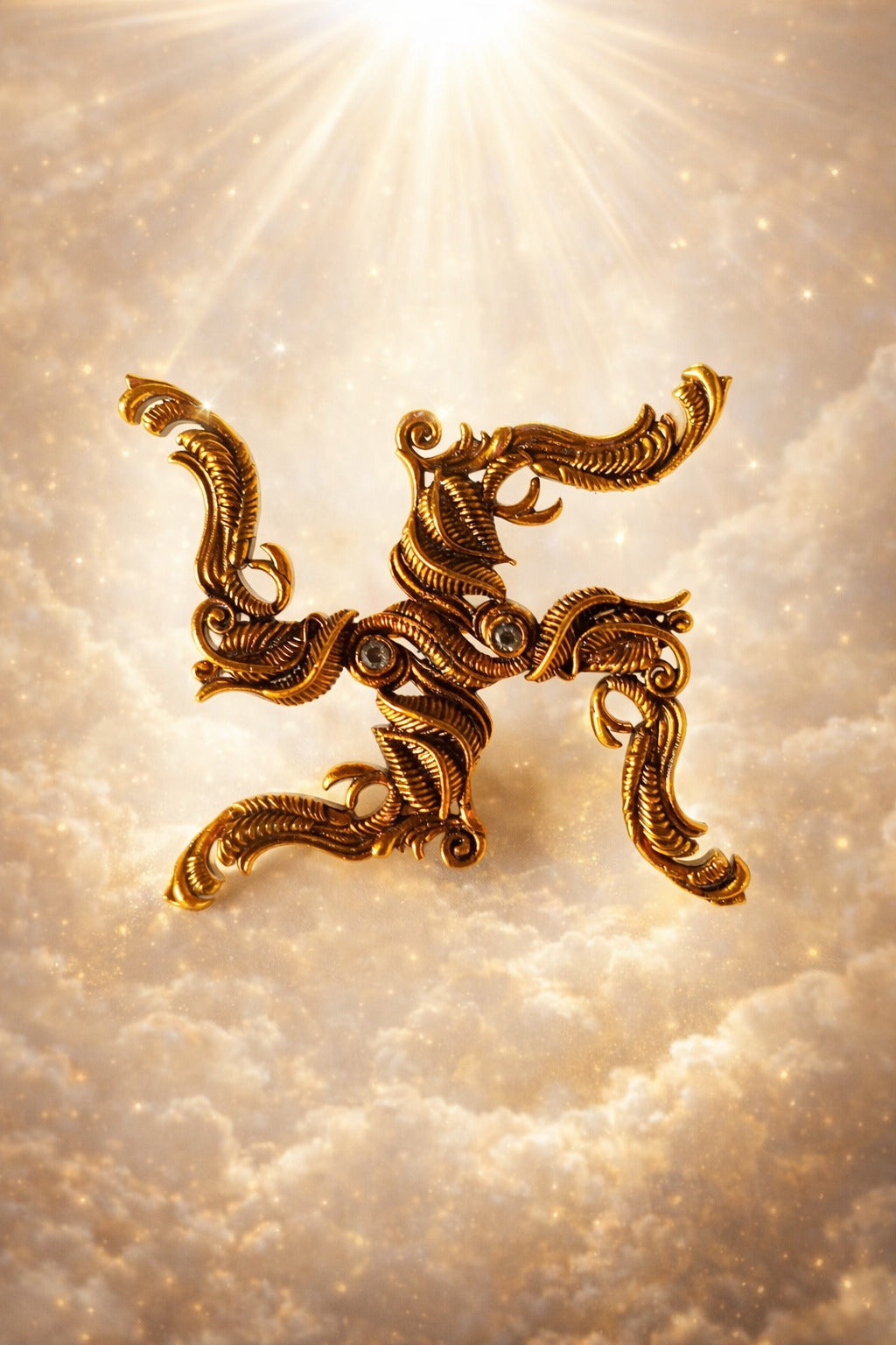 Swastik Brooch