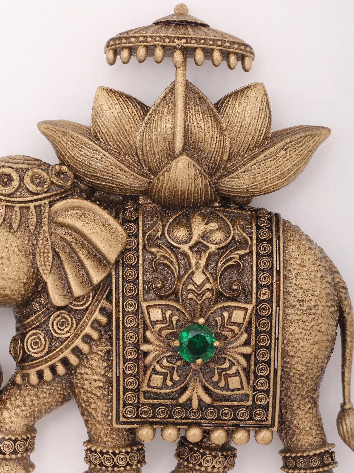 Brass Royal Elephant Brooch