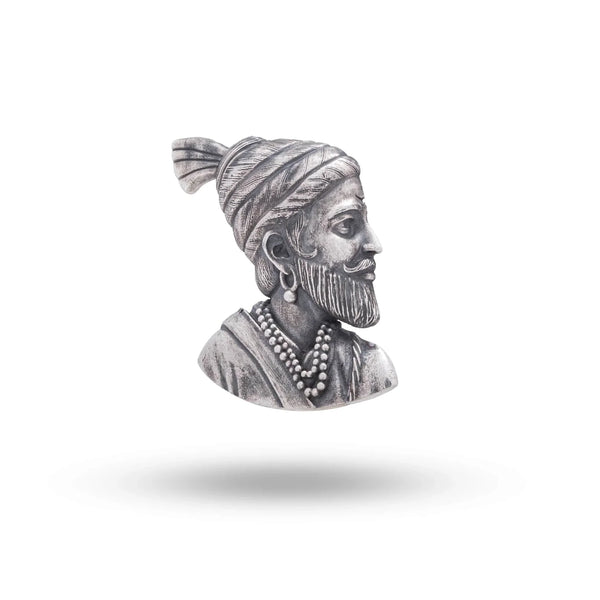 Chhatrapati Raje Shivaji Maharaj sterling Silver Brooch Pin